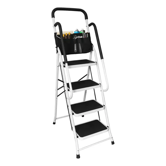 Atrjz9034xb - Escalera Plegable De 4 Escalones De 400 Libras