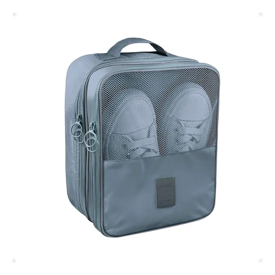 Necessaire Travel, Bolsa Organizadora Para Zapatos De Gimnasio, Color Gris - Otec