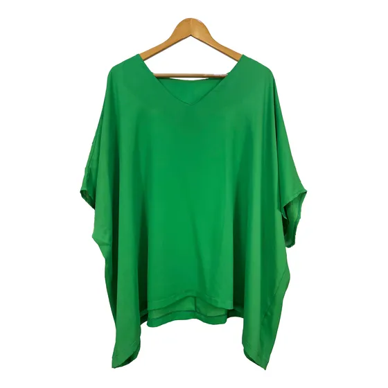Maxiblusa Crep Liso, Especial Talle Grande Blusa Femenina