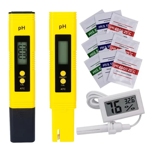 Kit Aparelho Medir Ph + Temperatura E Umidade Cultivo Grow