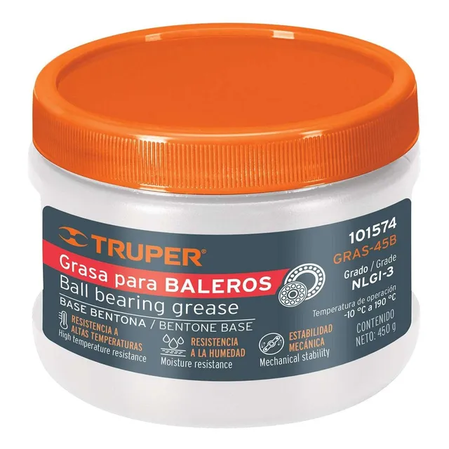 Grasa Automotriz De Bentona, 450 G Para Altas Temperaturas