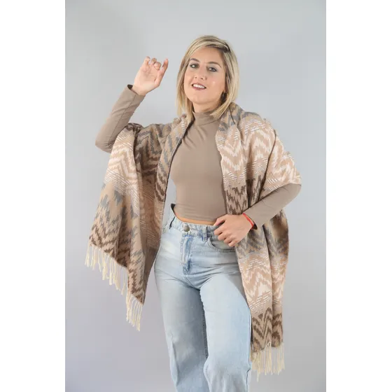 Pashmina Mujer Dama Chalina Abrigada Invierno Gruesa