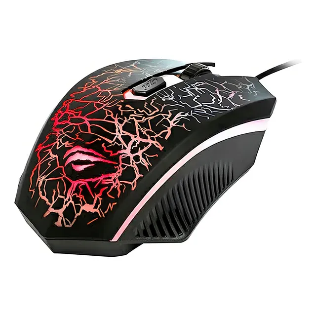 Ratón para jugadores Havit HV-ms691 1200 Dpi, 4 botones RGB, color negro