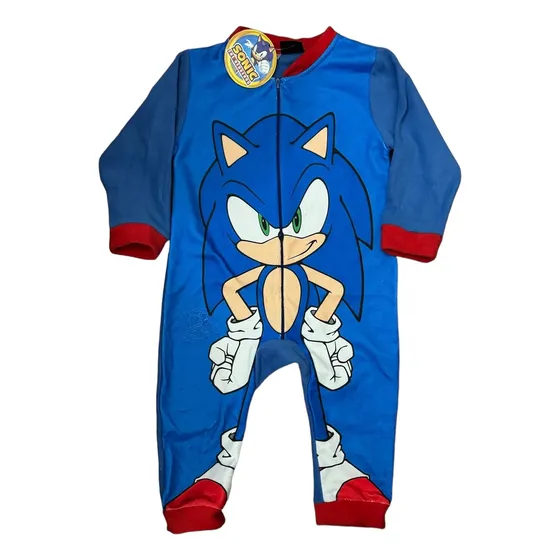 Enterito Sonic Pijama Micropolar. Lic.sega Original