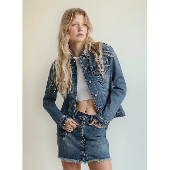 Michael Kors Campera De Jean 100% Original- Importada