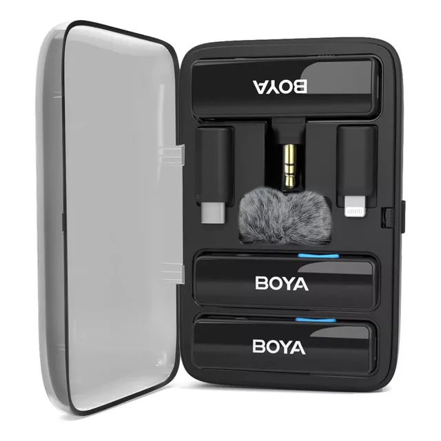 Boya Micrófono Inalámbrico Lavalier Para Cámara iPhone Usb-c