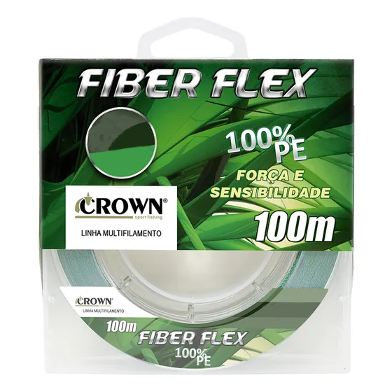 Linha Multi De Pesca Crown Fiber Flex 0,60mm 100lbs 100m