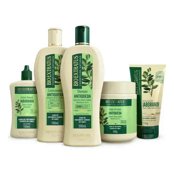 Kit Bio Extratus Jaborandi Antiqueda Completo 5 Prod. 500ml
