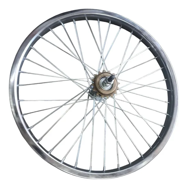 Rin Trasero R20 36h Acero Bicicleta Incluye Piñon 16t O 18t