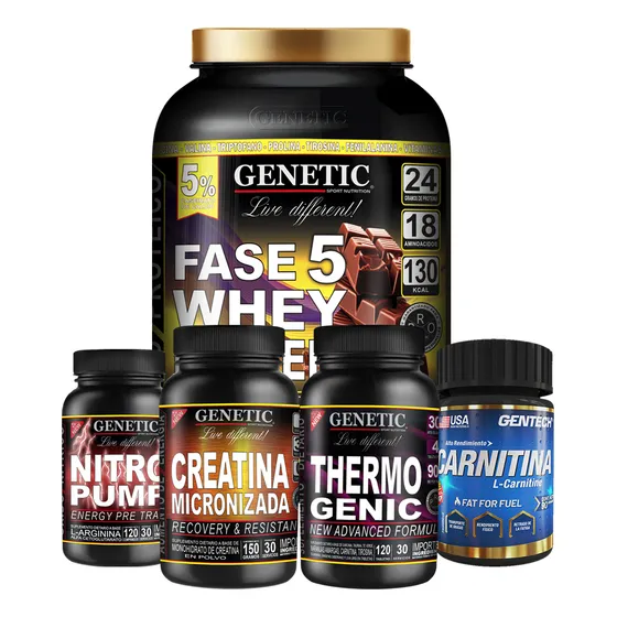 Combo Crecimiento Musculos Marcados Creatina + Proteina Whey