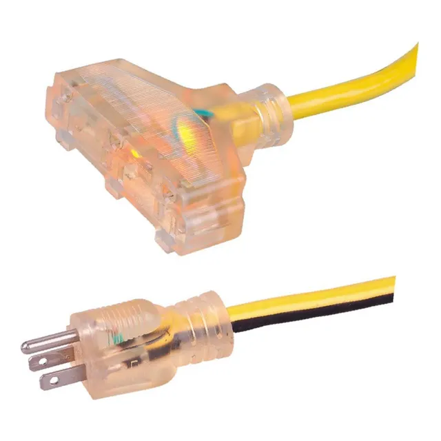 Cable De Extensión Electrica Sjtw12/3c Uso Rudo C/ind. 30m P