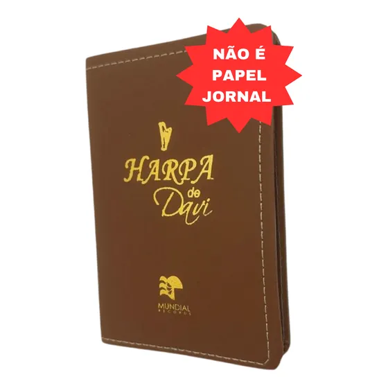 Harpa De Davi Pequena - Capa Luxo Caramelo
