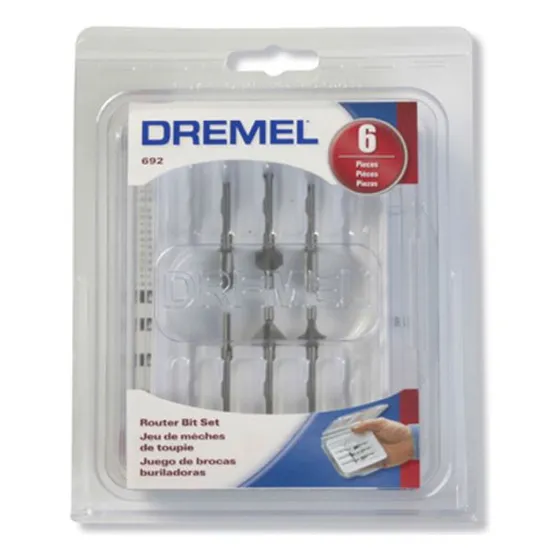 Dremel 692 Kit De Fresas Para Router, 6 Piezas