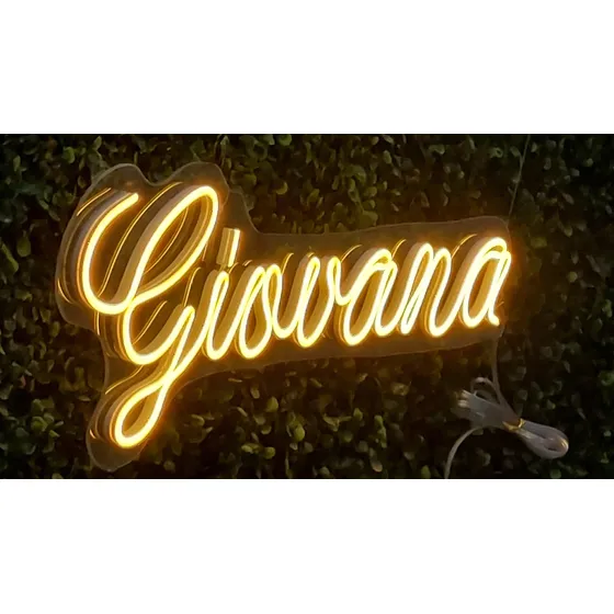 Letreiro Neon Led Personalizado Nome De 6 A 7 Letras