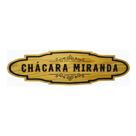Placa rústica de madeira chácara sítio 100x28 cm amadeirado claro Shop nd