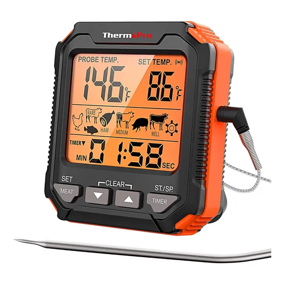 Termometro Digital Gastronomía Sonda Thermopro Tp716 Carnes