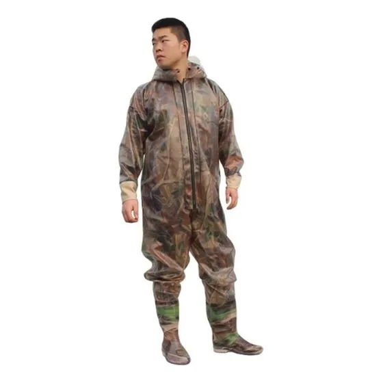 Waders Manga Larga Traje Pesca Botas Impermeable Con Capucha