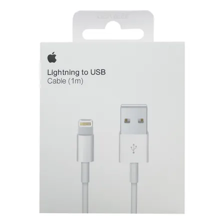 Cable Lightning A Usb Para Apple Iphone 1m Carplay Original Blanco