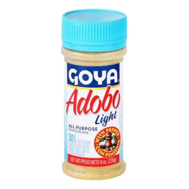 Sazonador Adobo Con Pimienta Goya Light 226g 50% Menos Sodio