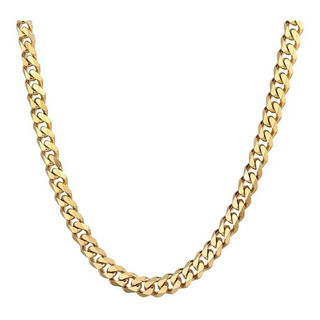 Collar Estilo Cubano Unisex De Acero Inoxidable 7 Mm X 55 Cm Collar Estilo Cubano Unisex De Acero Inoxidable 7 Mm X 55 Cm