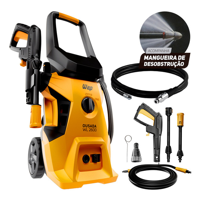 Lavadora De Alta Pressão Desobstruidora Wap Ousada Wl 2600 Ultra 1500w De Potência 1750 Ps... Lavadora De Alta Pressão Desobstruidora Wap Ousada Wl 2600 Ultra 1500w De Potência 1750 Ps...