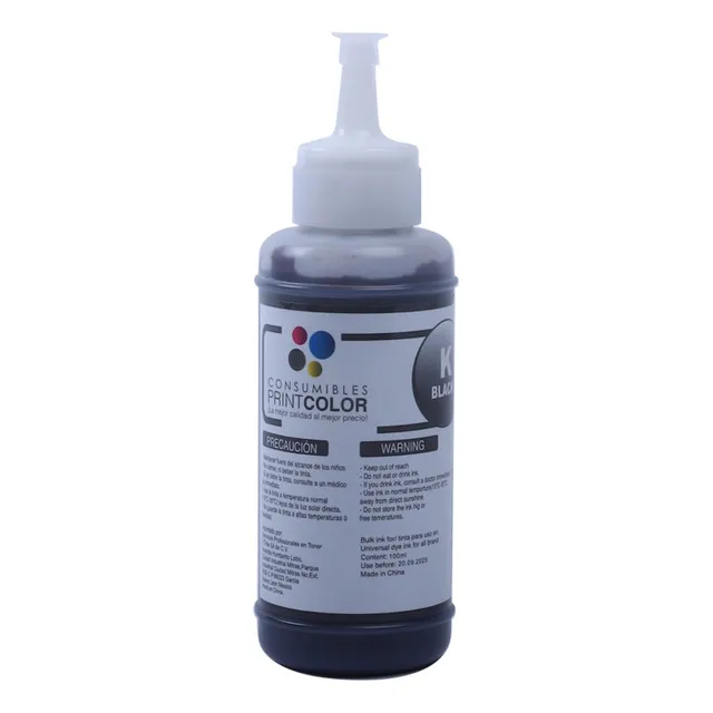 Tinta 100ml Compatible Para Recarga De Cartuchos De Tinta