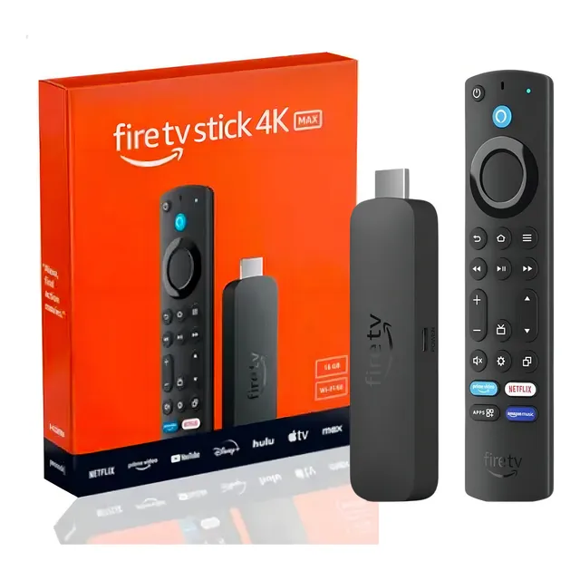 Amazon Fire Tv Stick 4k Max 16 GB Wifi 6 Ultra Rápido Color Negro
