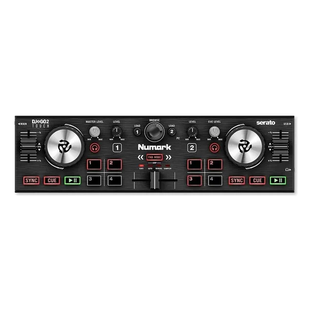 Controlador DJ Numark DJ2GO2 Touch negro de 2 canales