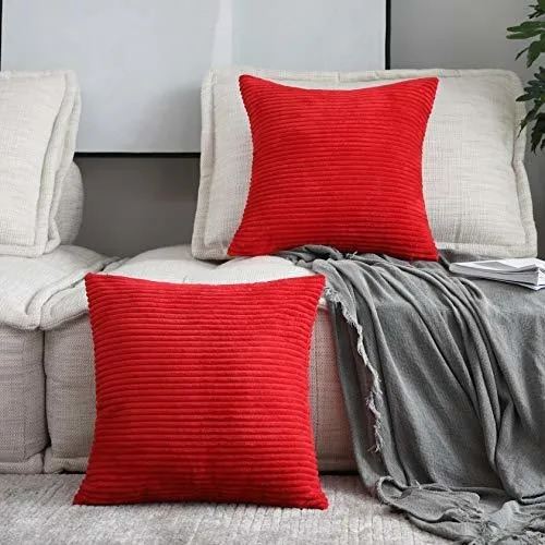 Casa Brillante 22x22 Fundas De Almohada Conjunto De 2 W481u