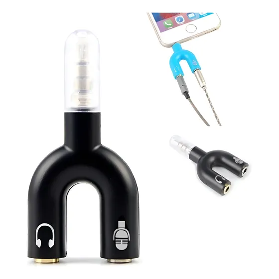 Adaptador Audio 3,5mm Pc Celular Ps4 A Micrófono Y Auricular