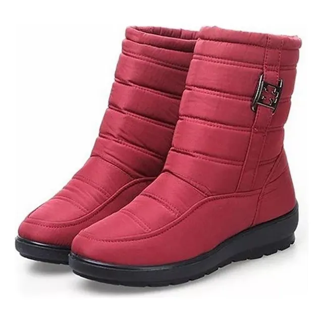 Conjunto De Botines Cálidos E Impermeables Para Mujer