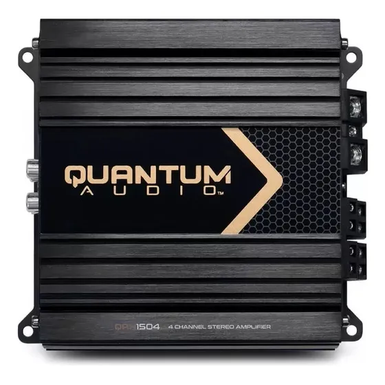 Amplificador Quantum Audio Qrx1504 Clase D 2500w 4 Canales Color Negro