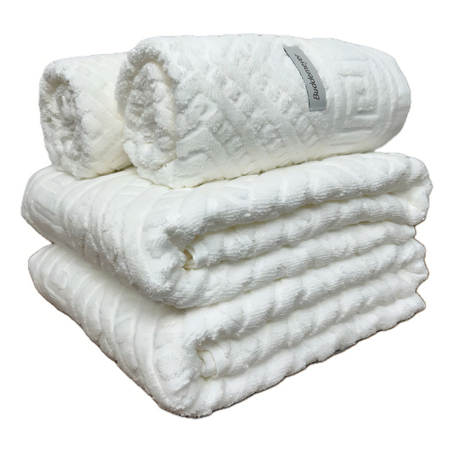 Jogo Toalha Banhão Buddemeyer Olimpo Extra Soft Gigante 4pçs Cor Branco 1011 Liso