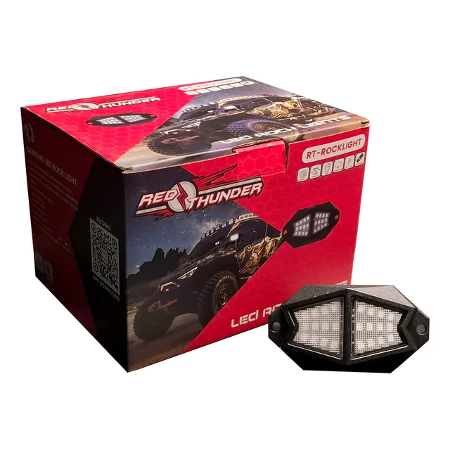 Led Rocklight Kit 4 Luces Bluetooth Direccional Stop Reversa