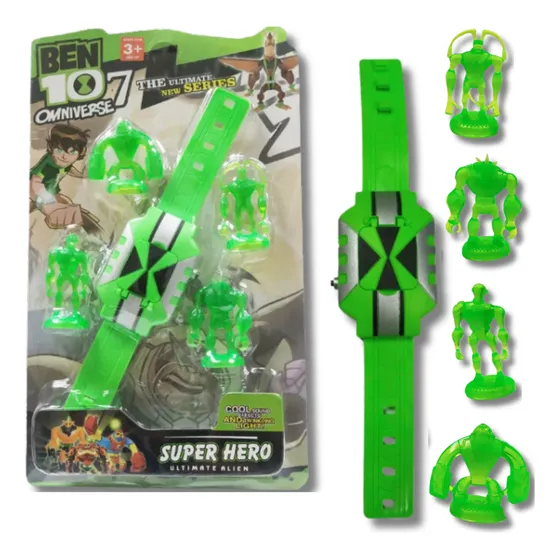 Relógio Ben 10 Ben Dez Omniverse Personagens Com Som E Luz