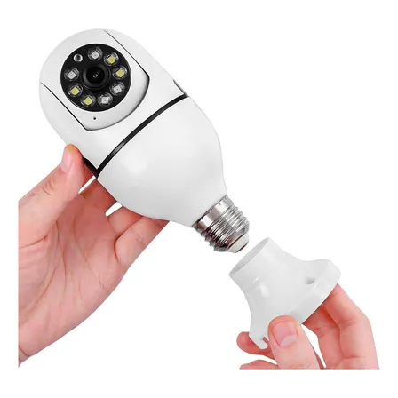 Cámara de seguridad, lámpara IP Wifi y vista panorámica de 360 grados