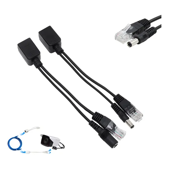 Poe Splitter Adaptador Poe Alimentación Camaras De Seguridad