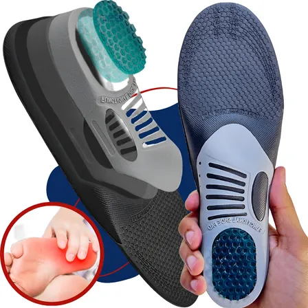 Palmilha Anti Impacto Com Gel Para Pisada Supina Respirável