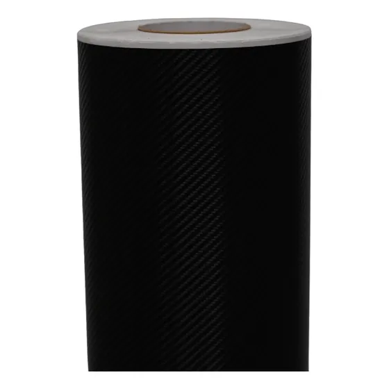 Vinilo 3d Fibra De Carbono Negro 127 Cm X 50 Cm