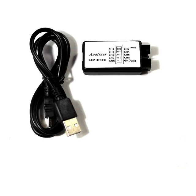 Analizador Lógico Saleae Logic 24 Mhz 8ch, Arduino, Pic