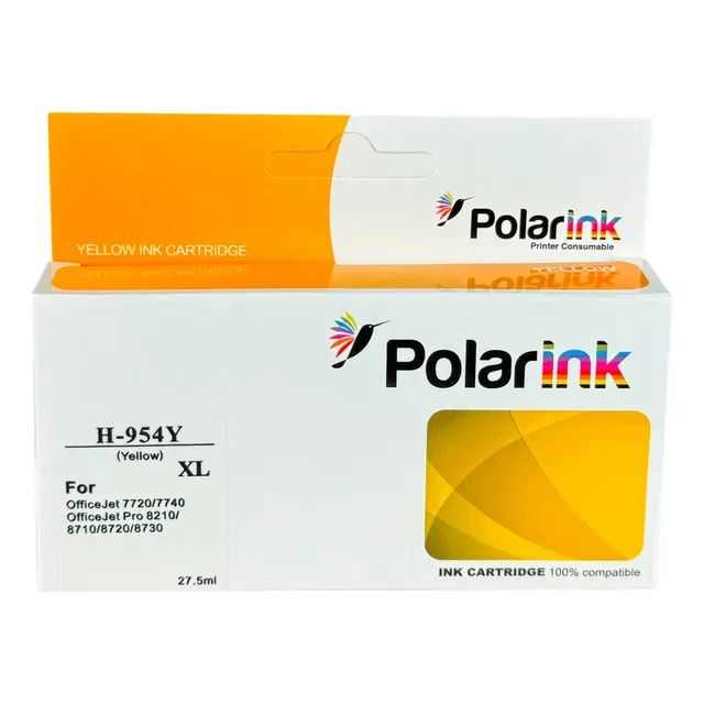 Cartucho De Tinta 954xl 7740 8210 872 8710 Polarink Amarillo