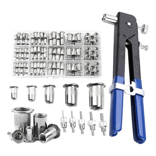 Kit De 150 Piezas De Remaches Y Alicates Para Tuercas Y Mand Kit De 150 Piezas De Remaches Y Alicates Para Tuercas Y Mand
