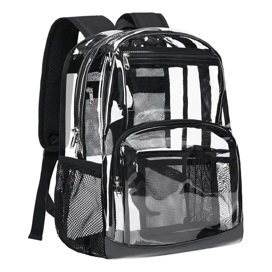 Mochila Transparente Grande Para Adultos 43cm Para Trabajo