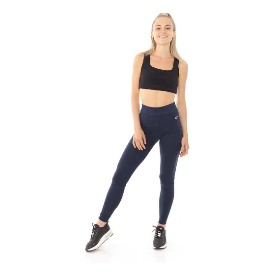Calza Mujer Lisa Básica Algodón Y Lycra Tiro Alto 4587