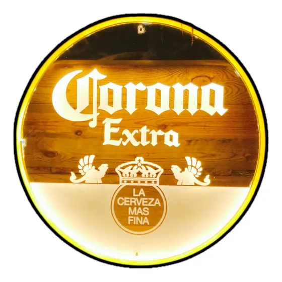 Corona - Letrero Neón Led Grabado Laser Cerveza Corona Wow!