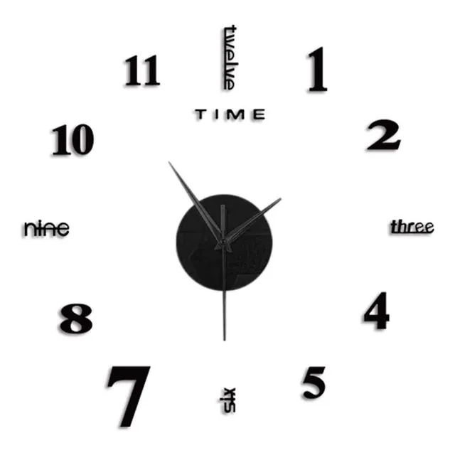 Reloj Pared Marco Moderno Espejo 3d Decoracion Kit Bricolaje