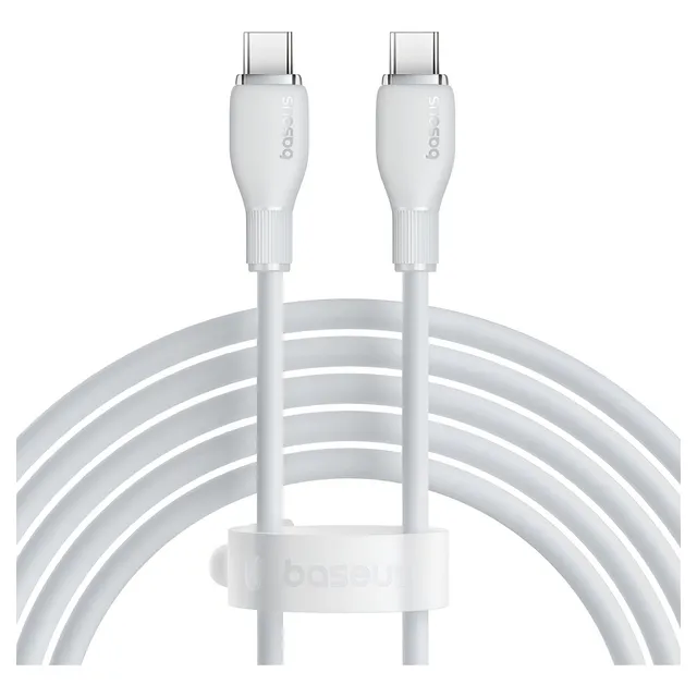Cable Usb Tipo-c A Tipo-c Baseus 100w, 1.2m, Tpe, Blanco