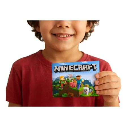 Carteira Minecraft Porta Documentos Unissex Gamer Moderna
