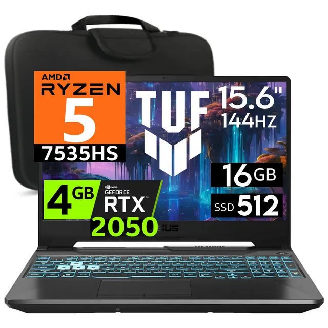Asus Tuf A15 Ryzen 5 7535hs 16gb 512gb Rtx2050 15.6' Español Color Graphite Black