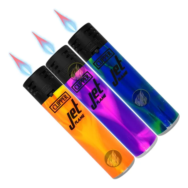 Encendedor Soplete Clipper Jet Flame Recargable Color